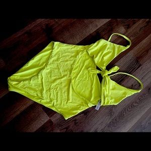 one piece neon swimsuit